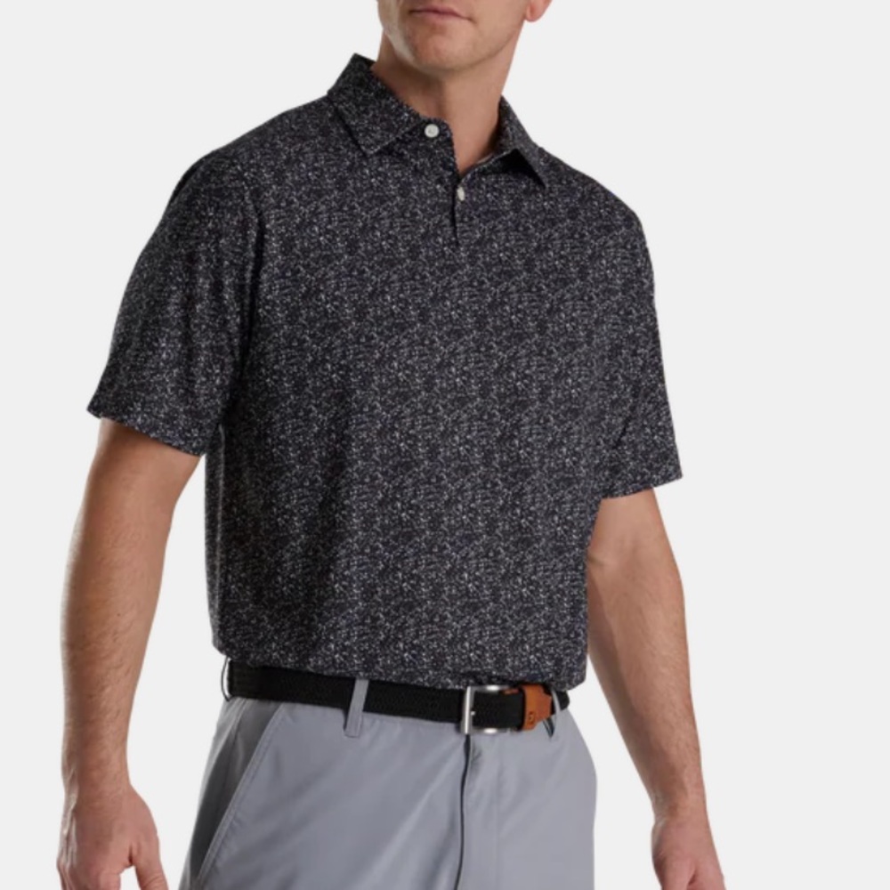 Footjoy Golf Shirt Paint Splatter Print L